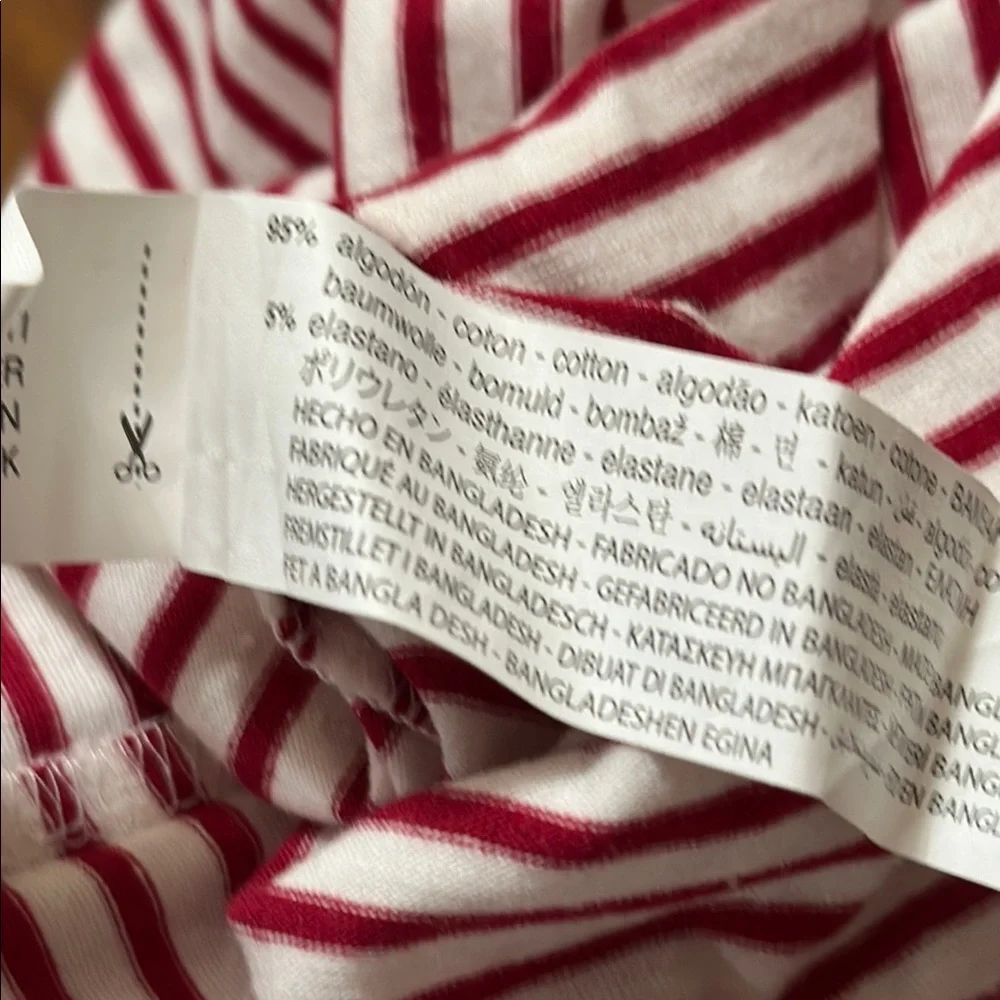 Zara girls Striped Red and White long sleeve size 2-3 - Picture 6 of 6